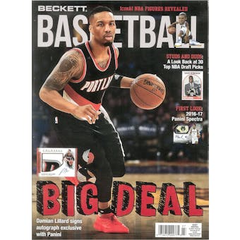 2017 Beckett Basketball Monthly Price Guide (#298 July) (Damien Lillard)