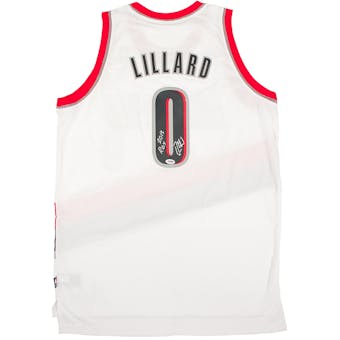 Damian Lillard Autographed Portland Trail Blazers Adidas Jersey w/"2013 ROY" Insc. (PSA)
