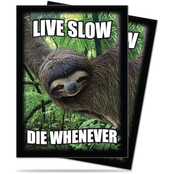 Ultra Pro Sloth Live Slow Die Whenever Standard Sized Deck Protectors (Box of 600) Regular Price $47.88 !!!