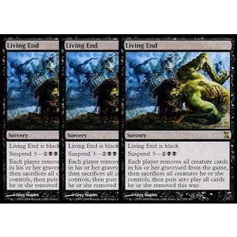 Magic the Gathering Time Spiral 3x Set Living End - MODERATE PLAY (MP)