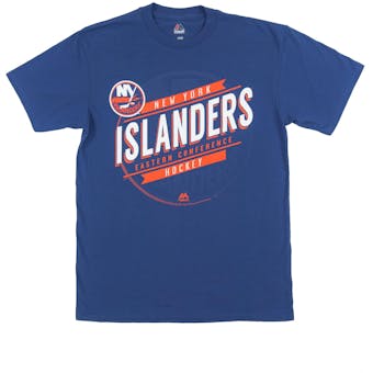New York Islanders Majestic Blue Earn Each Play Tee Shirt