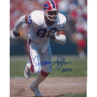 James Lofton Autographed Buffalo Bills 8x10 White Jersey Football Photo