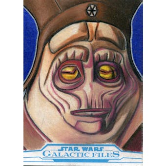 Star Wars Galactic Files Lok Durd 1/1 Sketch Card - Juan Tcosales