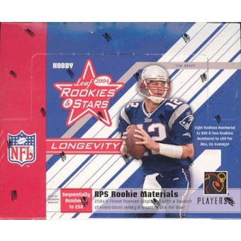 2004 Leaf Rookies & Stars Longevity Football Hobby Box