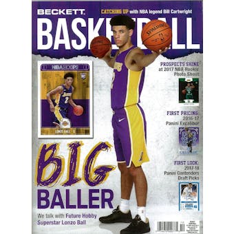 2017 Beckett Basketball Monthly Price Guide (#301 October) (Big Baller)