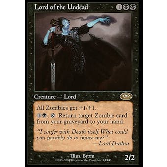 Magic the Gathering Planeshift Single Lord of the Undead - SLIGHT PLAY (SP)