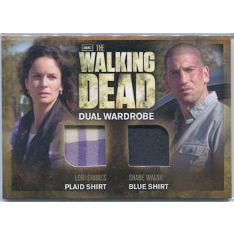 2012 The Walking Dead #DM03 Sarah Wayne Callies as Lori Grimes and Jon Bernthal as Shane Walsh Wardrobe Memora