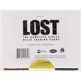 LOST Relics Premium Pack Trading Cards Box (Rittenhouse 2011)