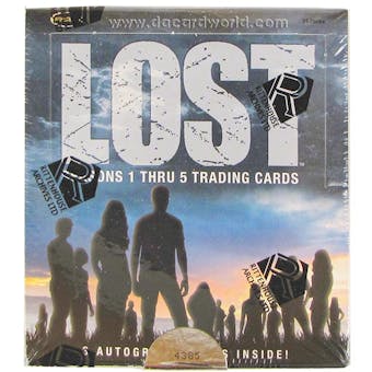 Lost Seasons 1 - 5 Trading Cards Box (Rittenhouse 2010)