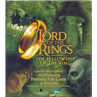 Lord of the Rings Fellowship of the Ring Movie 24 Pack Box (Topps)