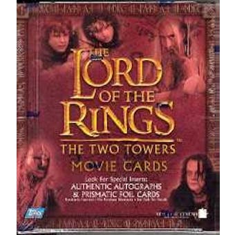 Lord of the Rings The Two Towers Movie Cards 24 Pack Box (Topps)