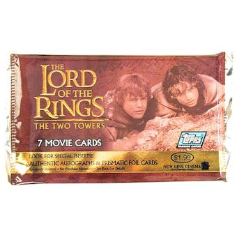 Lord of the Rings The Two Towers Movie Cards Retail Pack (Topps)