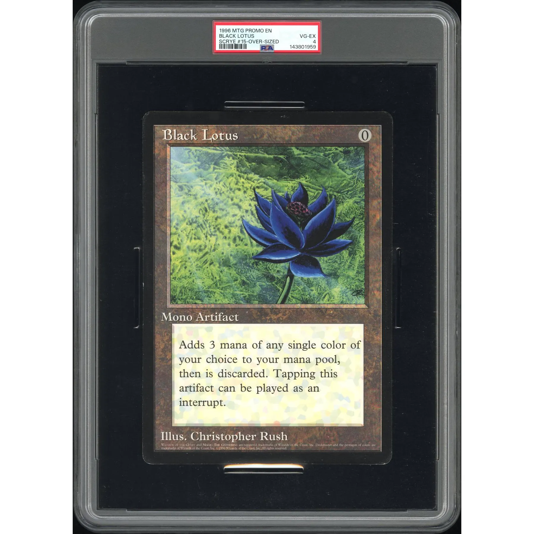 Magic the Gathering Scrye Promo Black Lotus JUMBO OVERSIZED PSA 4 | DA Card World Magic the Gathering Scrye Promo Black Lotus JUMBO OVERSIZED PSA 4 | DA Card World