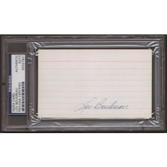 Lou Boudreau Autograph (Index Card) PSA/DNA Certified *7931