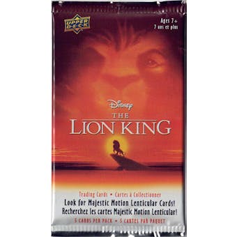 Disney's The Lion King Trading Cards 20-Pack Lot (Upper Deck 2020)