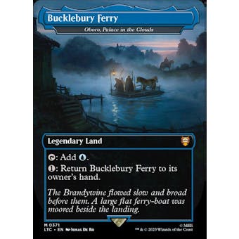 Magic the Gathering LOTR BORDERLESS SURGE FOIL Buckleberry Ferry (Oboro, Palace in the Clouds) NEAR MINT (NM