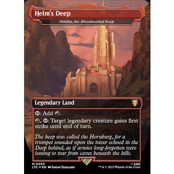 Magic the Gathering Commander: LOTR Helm's Deep (Shinka, the Bloodsoaked Keep) NEAR MINT (NM)
