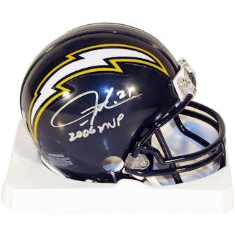LaDanian Tomlinson Autographed San Diego Chargers Mini Helmet w/"2006 MVP" (JSA)