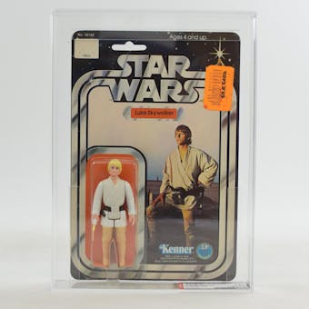 Star Wars Luke Skywalker 12 Back-C (Blonde Hair) AFA 75+ *14124737* C75 B85 F85