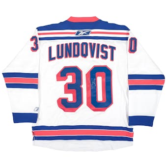 Henrik Lundqvist Autographed New York Rangers Reebok Jersey (Rangers COA)