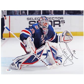 Henrik Lundqvist Autographed New York Rangers 11x14 Photograph (PSA)
