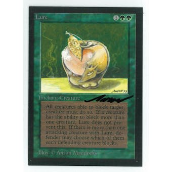 Magic the Gathering Beta Artist Proof Lure - SIGNED BY ANSON MADDOCKS