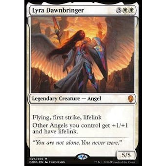 Magic the Gathering Dominaria Single Lyra Dawnbringer Foil - Near Mint (NM)