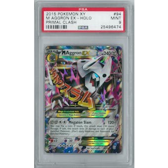 Pokemon XY Primal Clash M Aggron EX 94/160 Holo Rare PSA 9