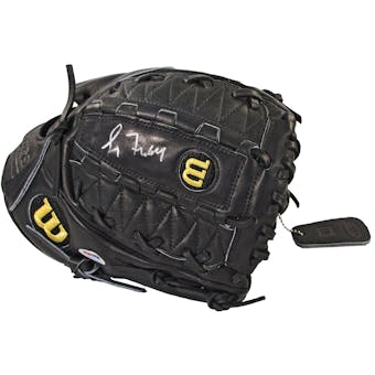 Greg Maddux Autographed Authentic Black Baseball Glove (PSA)