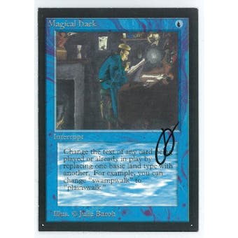 Magic the Gathering Beta Artist Proof Magical Hack - SIGNED BY JULIE BAROH