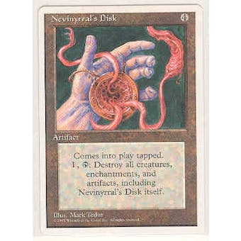 Magic the Gathering 4th Edition Single Nevinyrral's Disk - NEAR MINT (NM)