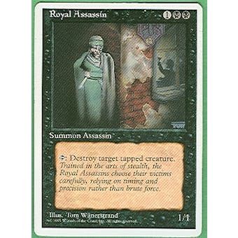 Magic the Gathering 4th Edition Single Royal Assassin - SLIGHT PLAY (SP)