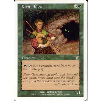 Magic the Gathering 7th Edition Single Elvish Piper - NEAR MINT (NM)
