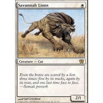 Magic the Gathering 9th Edition Single Savannah Lions Foil