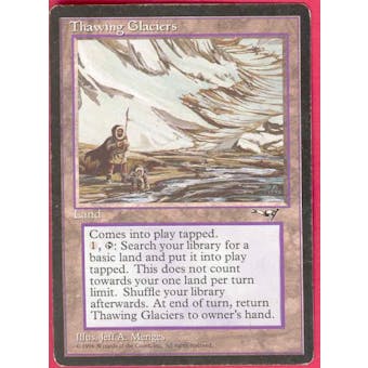 Magic the Gathering Alliances Single Thawing Glaciers - MODERATE PLAY (MP)