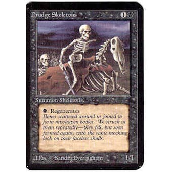 Magic the Gathering Alpha Single Drudge Skeletons - MODERATE PLAY (MP)