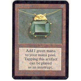 Magic the Gathering Alpha Single Mox Emerald - SLIGHT PLAY (SP)