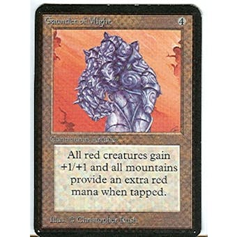 Magic the Gathering Alpha Single Gauntlet of Might - NEAR MINT (NM)