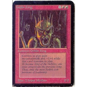 Magic the Gathering Alpha Single Goblin King - SLIGHT PLAY (SP)