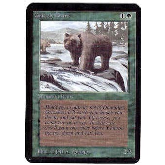 Magic the Gathering Alpha Single Grizzly Bears - NEAR MINT (NM)