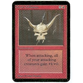 Magic the Gathering Alpha Single Orcish Oriflamme - MODERATE PLAY (MP)