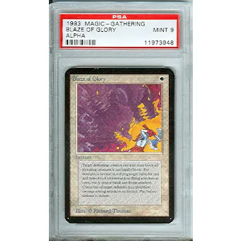 Magic the Gathering Alpha Single Blaze of Glory PSA 9