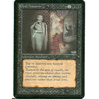 Magic the Gathering Alpha Single Royal Assassin - SLIGHT PLAY (SP)