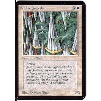 Magic the Gathering Alpha Single Wall of Swords - NEAR MINT (NM)