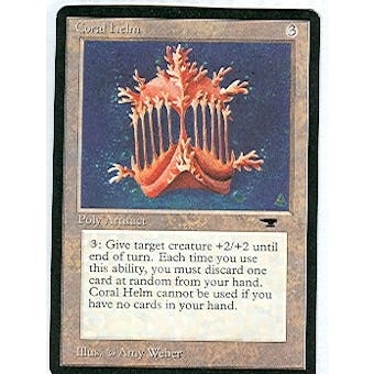 Magic the Gathering Antiquities Single Coral Helm - NEAR MINT (NM)