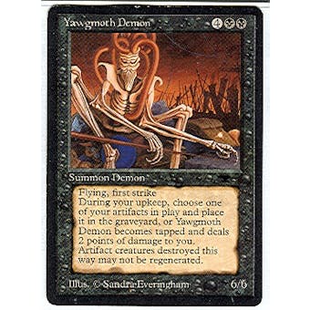 Magic the Gathering Antiquities Single Yawgmoth Demon - SLIGHT PLAY (SP)