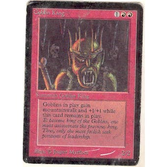 Magic the Gathering Beta Goblin King MODERATELY PLAYED (MP) *316
