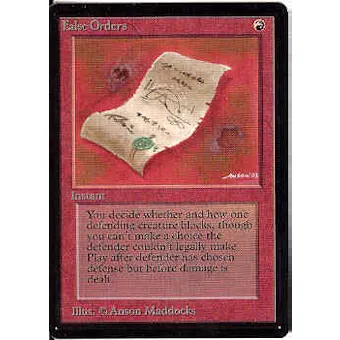 Magic the Gathering Beta Single False Orders - NEAR MINT (NM)