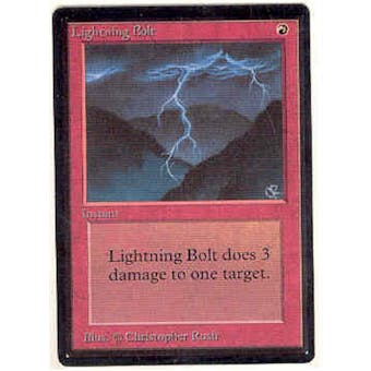 Magic the Gathering Beta Single Lightning Bolt - NEAR MINT (NM)