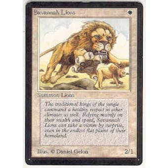 Magic the Gathering Beta Single Savannah Lions - SLIGHT PLAY (SP)